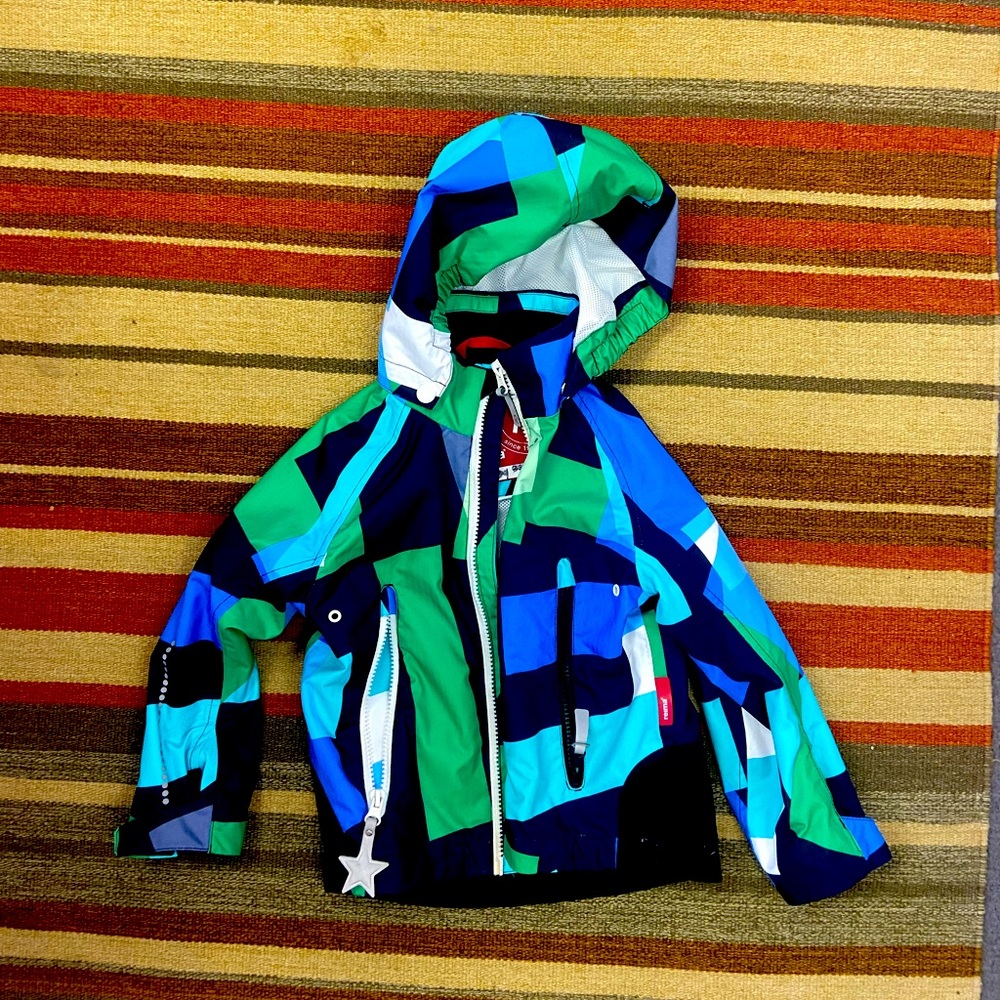 Reima (Finland) kids rainjacket w/ adjustable hood